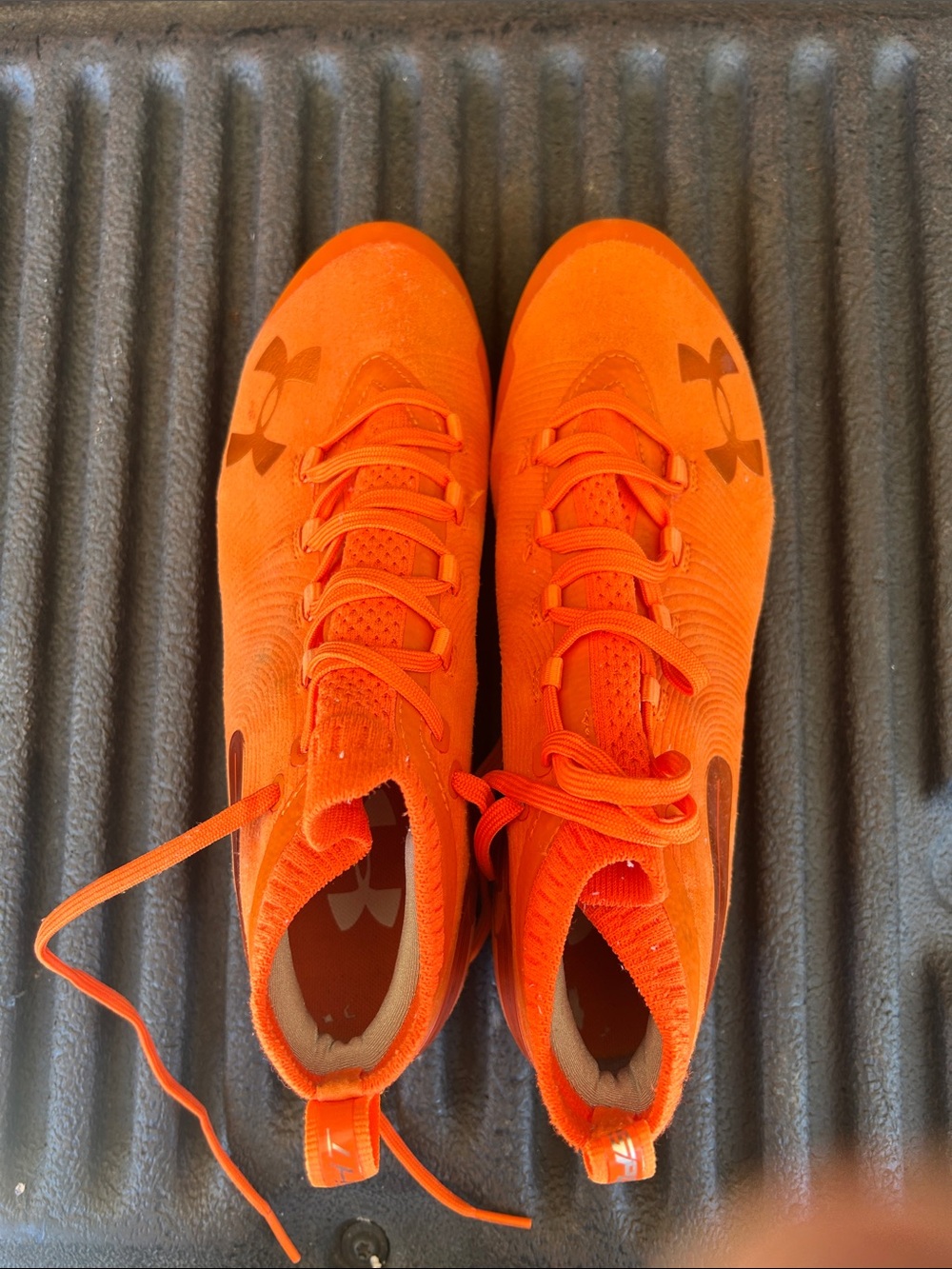 Under Armour Kids Orange Lace-Up Athletic Sneakers